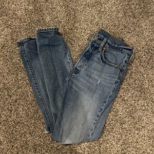 Levi’s 501 high rise jeans!